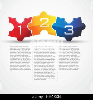 Puzzle business concept Stock Vector