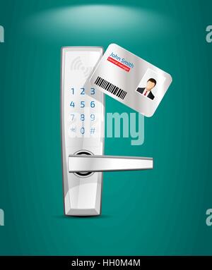 Hotel access control and management system Stock Vector
