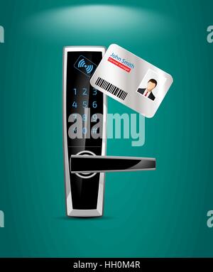 Hotel access control and management system Stock Vector