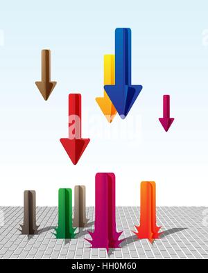 Arrows business concept Stock Vector