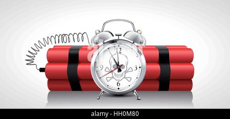 Explosion countdown. Tnt time bomb . Timebomb with clock. Vector stock ...