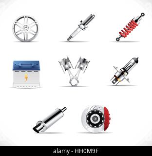 Car parts concept Stock Vector