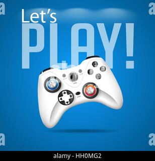 Game controllers - Gameplay concept Stock Vector