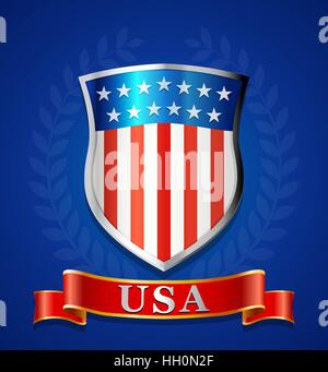 Usa shield Stock Vector