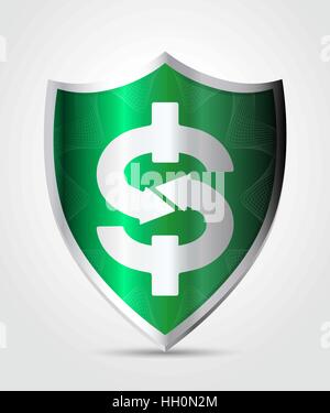 Money protection concept Stock Vector