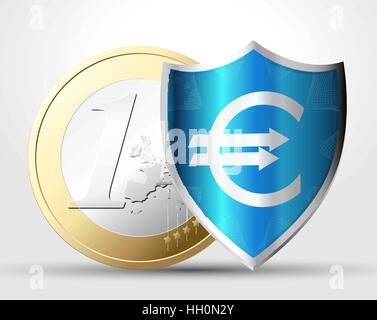 Money protection concept Stock Vector