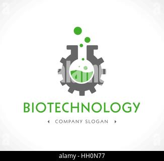 Biotechnology logo Stock Vector