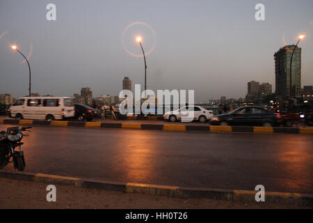 Cairo from University Bridge Stock Photo