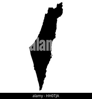 Map of Israel, vector illustration Stock Vector