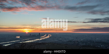 Sunrise over Vienna Stock Photo