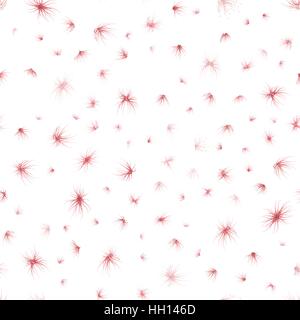 Seamless Sakura flowers isolated on white. EPS 10 Stock Vector