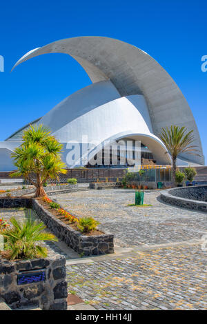 The Auditorio De Tenerife designed by Santiago Calatrava in Santa Cruz, Tenerife Stock Photo