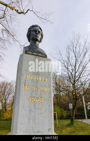 Wien, Vienna: 'Beethoven's rest': Beethoven monument in Heiligenstadt, 19., Wien, Austria Stock Photo