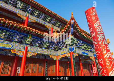 Chinese temple, Yinchuan, Ningxia, China Stock Photo