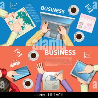 Infographic design with business theme illustration Stock Vector