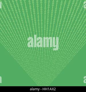 Binary Code Green Background. Stock Vector