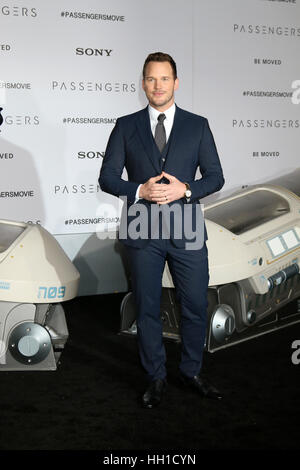 'Passengers' Premiere at the Village Theater - Arrivals  Featuring: Chris Pratt Where: Westwood, California, United States When: 15 Dec 2016 Stock Photo