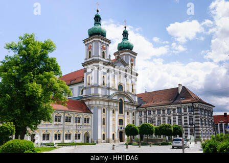 Waldsassen: monastery basilica of the Cistercian's cloister, Oberpfalz, Upper Palatinate, Bayern, Bavaria, Germany Stock Photo