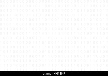 Background with binary code on white background Stock Vector