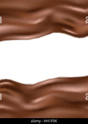 Wavy chocolate background. EPS 10 Stock Vector