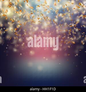 Randomly flowing confetti backgound. EPS 10 Stock Vector