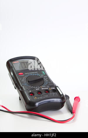 Multimeter on white background Stock Photo
