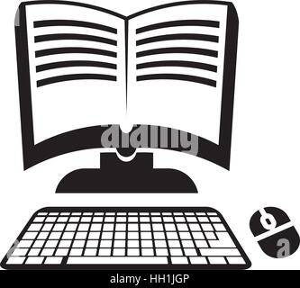 Elearning online education icon vector illustration graphic design Stock Vector