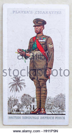 British Honduras Defence Force in uniform Stock Photo