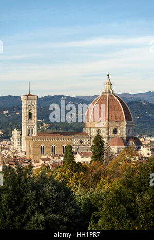Florence. Italy. View of the Duomo, Basilica di Santa Maria del Fiore. Stock Photo