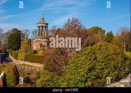 Burns memorial at Alloway ayrshire. Scotland made famous by Robert Burns poem Tam O Shanter Stock Photo