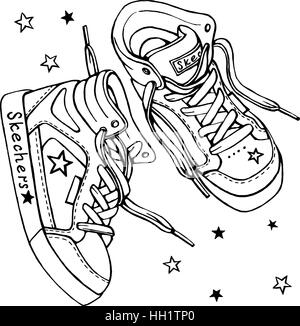 32 New Sketcher sneaker drawing for Learning