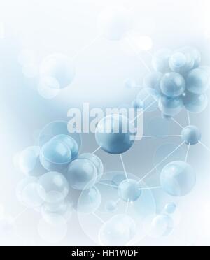 Molecules and atoms. Science vector background Stock Vector