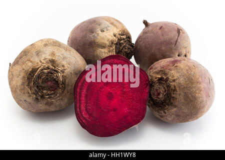 Fresh Beetroot Isolated on White. Stock Photo