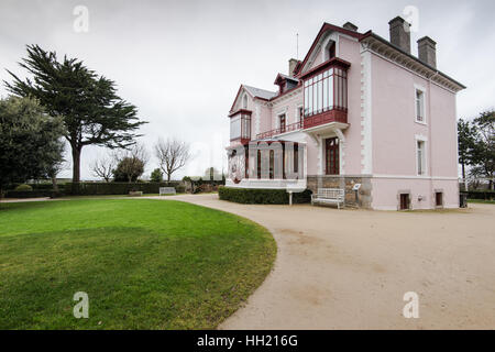 Granville, France - January 12, 2017: The Christian Dior museum, Famous designer in the world . Home where he was born in Granville, France Stock Photo