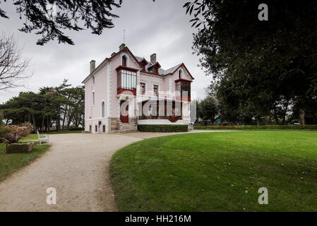 Granville, France - January 12, 2017: The Christian Dior museum, Famous designer in the world . Home where he was born in Granville, France Stock Photo