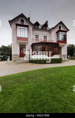 Granville, France - January 12, 2017: The Christian Dior museum, Famous designer in the world . Home where he was born in Granville, France Stock Photo