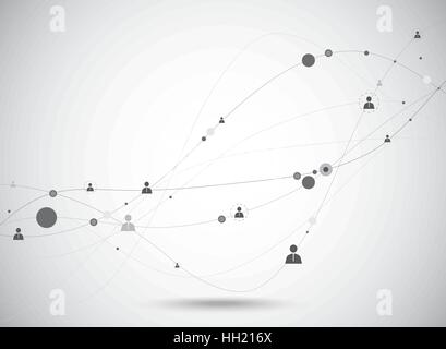 Social network concept. Stock Vector
