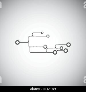 Business technology vector design template. Electronics concept. Stock Vector