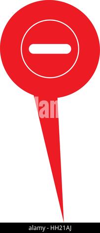 Isolated web pin Stock Vector