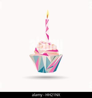 Vector icon of muffin Stock Vector