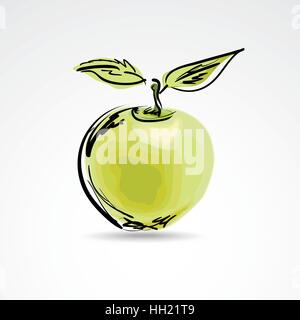 Apple icon Stock Vector