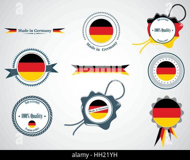 Made in Germany - seals, badges. Stock Vector