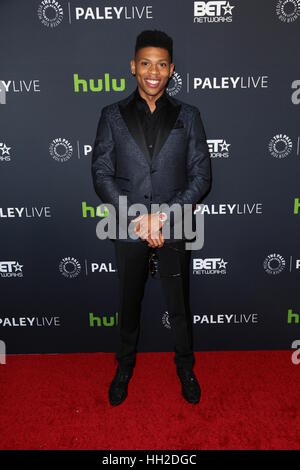 'The New Edition Story' Screening at The Paley Center for Media - Arrivals  Featuring: Bryshere Gray Where: Los Angeles, California, United States When: 14 Dec 2016 Stock Photo