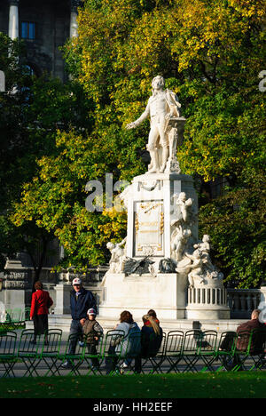 Wien, Vienna: Mozart monument in Burggarten, 01., Wien, Austria Stock Photo