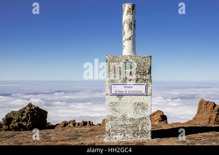 Mirador del Roque de Los Muchachos. The highest peak of La Palma, Canary Islands, Spain.