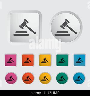 Auction gavel icon. Vector illustration Stock Vector