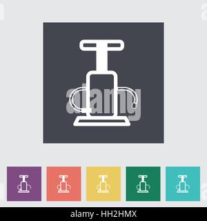 Pump flat single icon. Vector illustration. Stock Vector