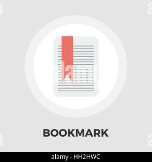 Bookmark icon vector. Flat icon isolated on the white background. Editable EPS file. Vector illustration. Stock Vector