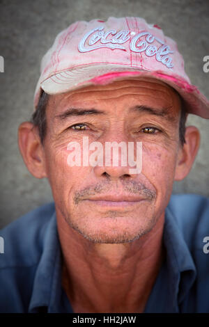 Portrait of Cuban man in Havana, Cuba Stock Photo