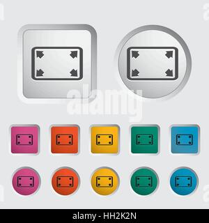 Deploying video icon. Vector illustration. Stock Vector